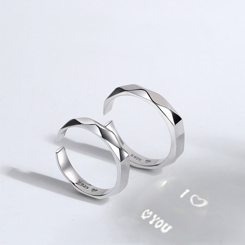 Celénor Silver Couple Rings — Minimal Love